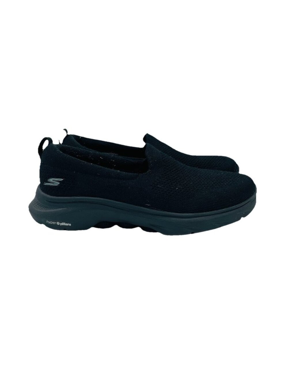 Skechers Sneakers Womens Size 6.5 Black Cushioned Go Walk Goga Mat Comfy Shoes